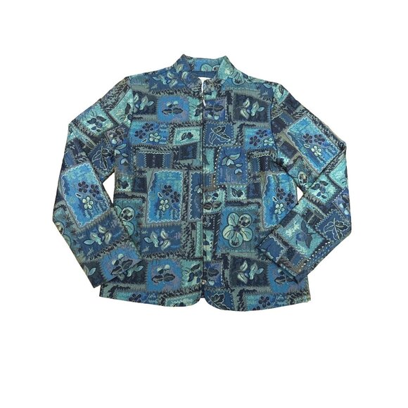 Coldwater Creek Womens XS Mandarin Collar Tapestry Jacket - Picture 8 of 8